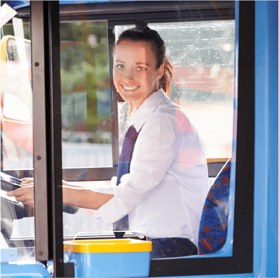 conductora de autobus